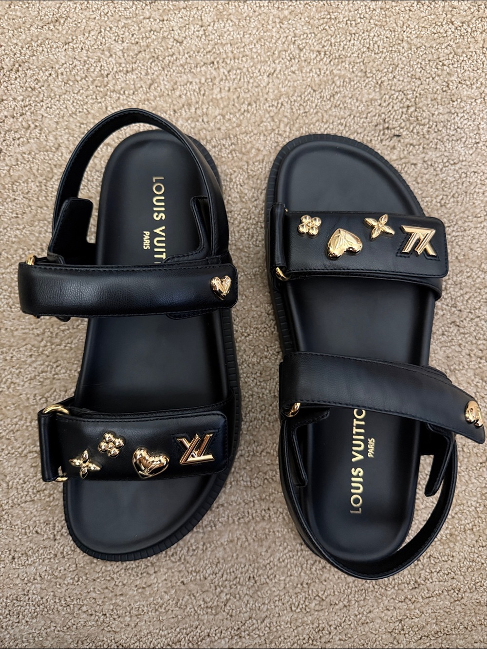 Louis Vuitton Sunset Charms Comfort Sandal Size 38